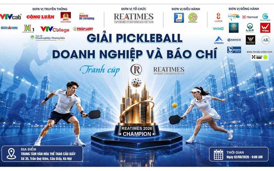 Lộ diện các bảng đấu Giải Pickleball Báo chí và Doanh nghiệp tranh cúp Reatimes 2026