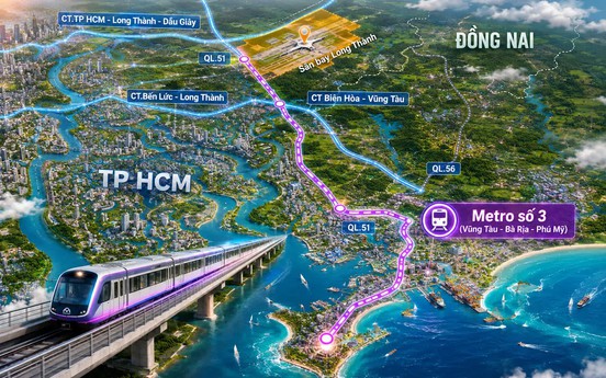 TP. HCM muốn kéo dài tuyến metro số 3 đến siêu sân bay lớn nhất cả nước