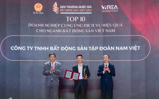 Nam Việt Group được vinh danh Top 10 Doanh nghiệp cung ứng dịch vụ hiệu quả cho ngành bất động sản Việt Nam