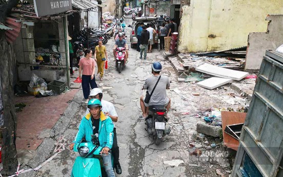Con ngõ 'khổ nhất Hà Nội' thông với vành đai 2,5 chính thức phá dỡ để mở rộng gấp 4 lần
