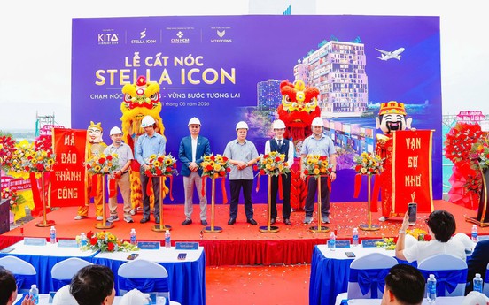 Tháp căn hộ Stella Icon cất nóc: Lời khẳng định năng lực của chủ đầu tư Kita Group
