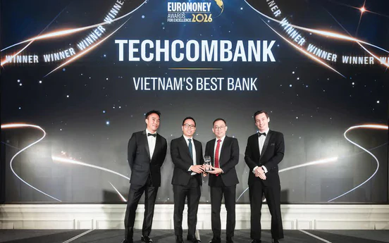 Techcombank lần thứ 6 liên tiếp được Euromoney vinh danh "Ngân hàng Tốt nhất Việt Nam"