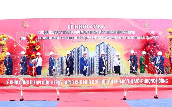 Bắc Ninh khởi công dự án nhà ở xã hội Phượng Hoàng có mức đầu tư gần 2.000 tỷ đồng