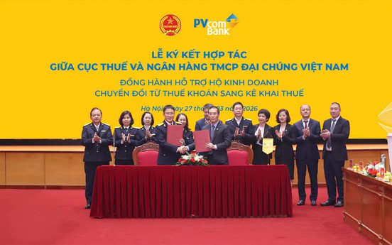 PVcomBank hợp tác với Cục Thuế hỗ trợ hộ kinh doanh kê khai thuế