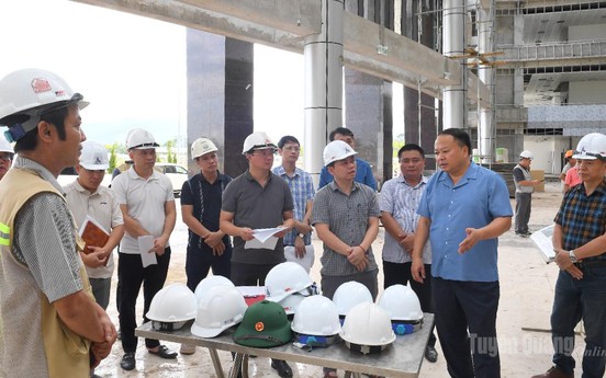 Tuyên Quang: Chủ tịch UBND tỉnh kiểm tra tiến độ thi công, thực hiện Dự án đầu tư xây dựng Bệnh viện Đa khoa tỉnh