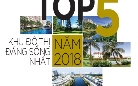 Top 5 khu đô thị đáng sống nhất năm 2018