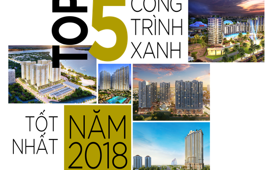 Top 5 công trình xanh tốt nhất năm 2018