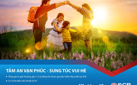 SCB dành tặng hàng ngàn giải thưởng giá trị cho khách hàng tham gia bảo hiểm