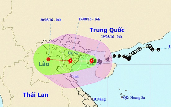 Bão giật cấp 13 đổ bộ Quảng Ninh-Thanh Hóa, mưa lớn toàn miền Bắc