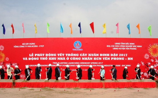 Viglacera khởi công xây nhà ở cho 4.000 công nhân khu công nghiệp Yên Phong