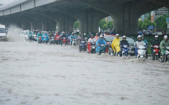 Cảnh báo những điểm ngập lụt khu vực nội thành Hà Nội
