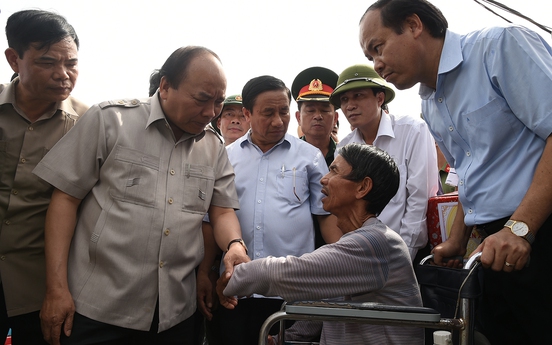 Thủ tướng đang ở Hà Tĩnh chỉ đạo khắc phục hậu quả bão