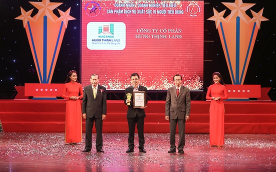Hung Thinh Land vinh dự đón nhận giải thưởng “Top 10 – Sản phẩm, Dịch vụ xuất sắc vì người tiêu dùng 2017"