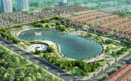Thi công và hoàn thiện công viên Hồ điều hòa tại khu đô thị mới Dương Nội