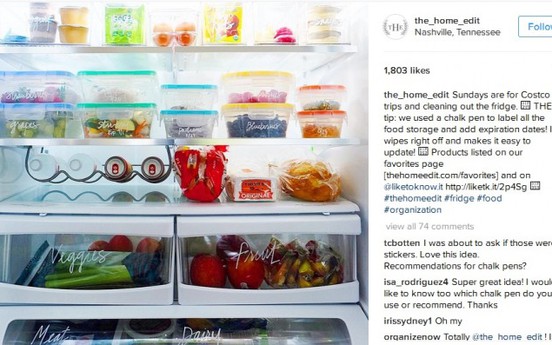 10 bức ảnh Instagram truyền cảm hứng sắp xếp tủ lạnh khoa học