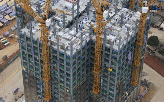 Trung Quốc xây tòa nhà cao 200m thần tốc trong 19 ngày