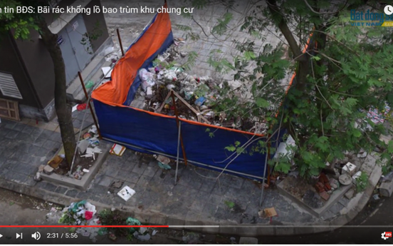 Bản tin BĐS: Bãi rác khổng lồ bao trùm khu chung cư
