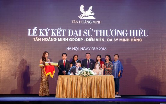 Ca sỹ Minh Hằng làm Đại sứ thương hiệu cho Tân Hoàng Minh