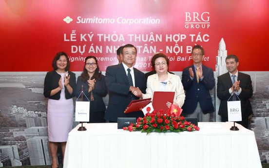 BRG và Sumitomo ký kết thỏa thuận hợp tác phát triển dự án đô thị Nhật Tân – Nội Bài