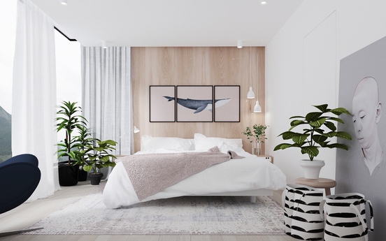 12 thiết kế phòng ngủ tông màu trắng đẹp hút hồn