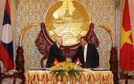 Tổng Bí thư, Chủ tịch nước Nguyễn Phú Trọng gửi điện cảm ơn Tổng Bí thư, Chủ tịch nước Lào