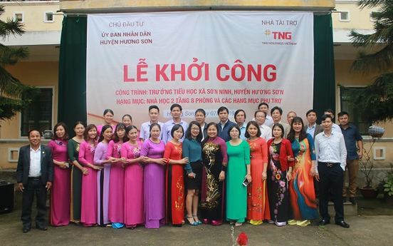 TNG Holdings Vietnam tài trợ 7,5 tỷ đồng xây trường học tại Hà Tĩnh