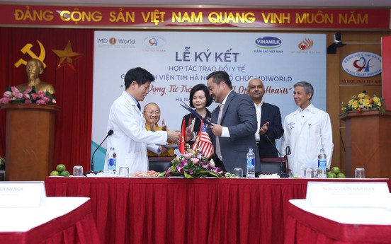 Lễ ký kết hợp tác trao đổi y tế giữa MD1World và Bệnh viện Tim Hà Nội