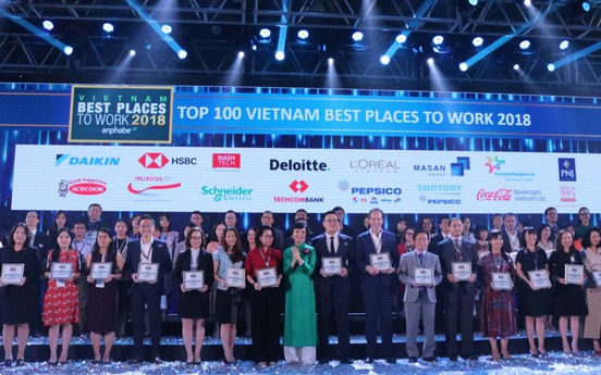Tăng vượt trội 7 bậc, Techcombank vào top 10 nơi làm việc tốt nhất Việt Nam