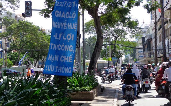 TP. HCM: Di dời 28 cây xanh để thi công tuyến metro số 1 Bến Thành-Suối Tiên
