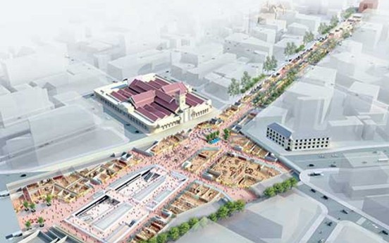 Phá bỏ vòng xoay Quách Thị Trang xây nhà ga tuyến metro Bến Thành – Suối Tiên