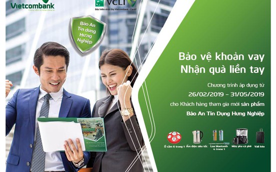 Vietcombank tri ân khách hàng cùng  sản phẩm Bảo An Tín Dụng Hưng Nghiệp