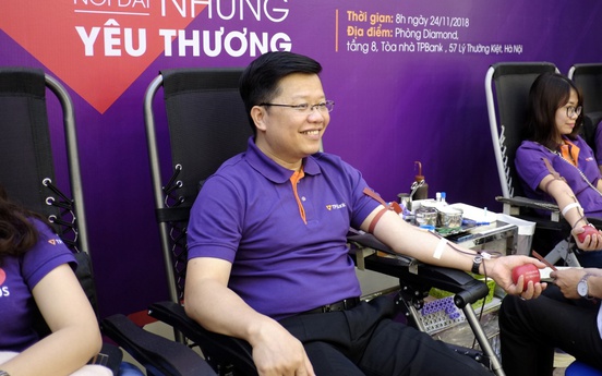 Hàng ngàn nhân viên TPBank trên cả nước hào hứng tham gia hiến máu nhân đạo