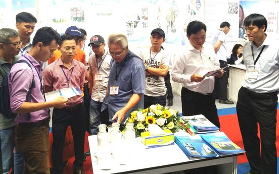 Hòa Phát giới thiệu sản phẩm xỉ hạt lò cao nghiền mịn S95 tại triển lãm Bê tông – Xi măng 2018