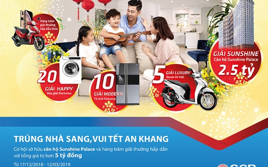 Cùng SCB “Trúng nhà sang – Vui Tết an khang”