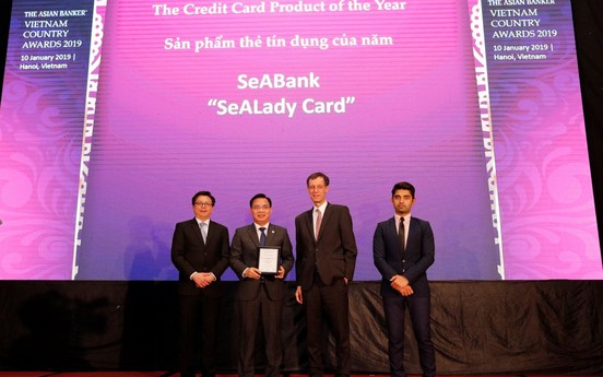 Thẻ tín dụng quốc tế Sealady vinh dự được The Asian Banker bình chọn là “Sản phẩm thẻ tín dụng tiêu biểu của năm 2018”