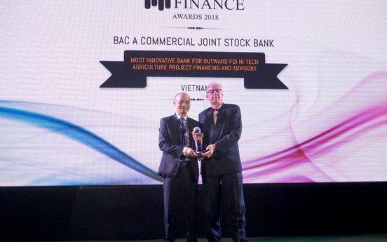 Bac A Bank giành giải thưởng quốc tế vì tiên phong tư vấn đầu tư nông nghiệp sạch tại nước ngoài