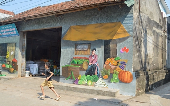 Chu Xa mural painting village: A new destination for visitors to Hanoi