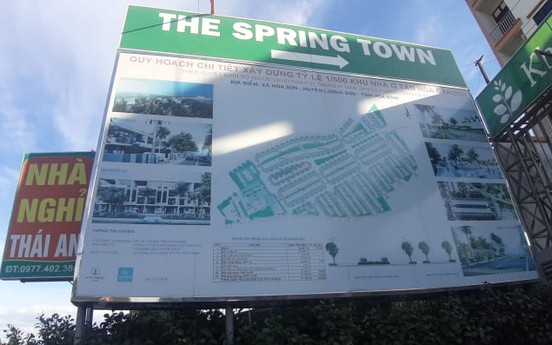 Dự án vàng The Spring Town xây dựng trước khi tổ chức đấu thầu