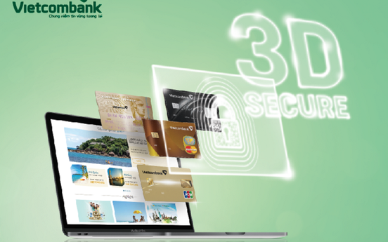 Khách hàng Vietcombank ưa thích tính năng bảo mật thẻ 3D Secure