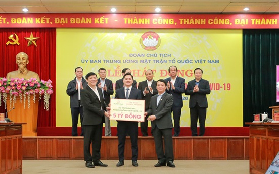Tập đoàn Hưng Thịnh ủng hộ 5 tỷ đồng hỗ trợ công tác chống dịch Covid-19