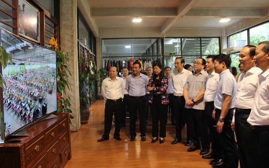 Đoàn công tác TP. Hà Nội thăm Công ty CP sản xuất hàng thể thao MXP