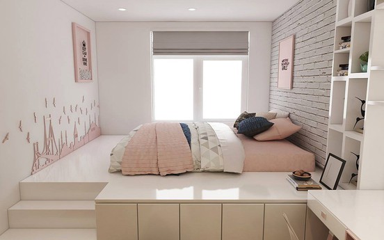 5 bí quyết trang trí phòng ngủ siêu nhỏ trở nên thoáng rộng và tinh tế
