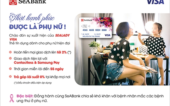 SeABank ra mắt thẻ SeALady Cashback Visa 