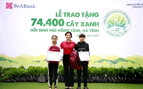 SeABank trao tặng 74.400 cây xanh hồi sinh núi Hồng Lĩnh – Hà Tĩnh 