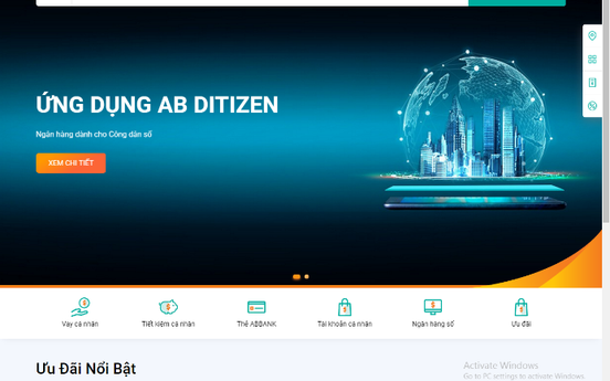 ABBANK ra mắt phiên bản website mới với giao diện hiện đại, tính năng tiện ích