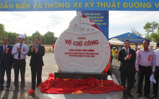 Quảng Nam: Thông xe đường Võ Chí Công kết nối sân bay Chu Lai
