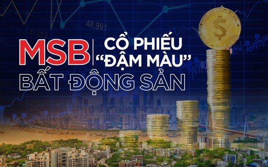 MSB - Cổ phiếu “đậm màu” bất động sản