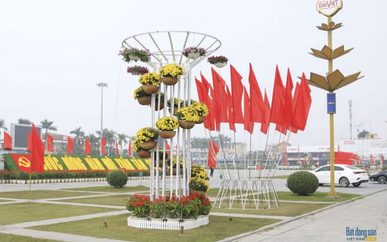 Thái Bình: Rực rỡ cờ hoa chào mừng Đại hội lần thứ XIII của Đảng