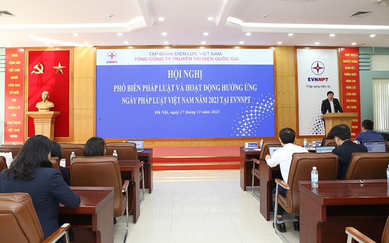 EVNNPT tổ chức Hội nghị phổ biến pháp luật, hưởng ứng ngày Pháp luật Việt Nam