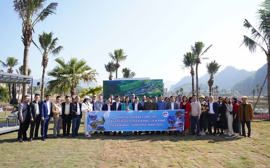 Đoàn đại biểu tỉnh Tuyên Quang, tỉnh Vĩnh Phúc tham quan dự án Flamingo Heritage Tân Trào City